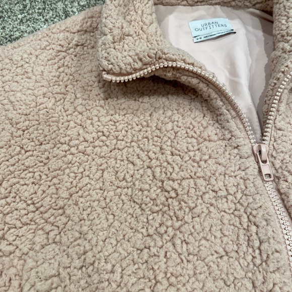 Light Pink Urban Outfitters Fuzzy Coat/Jacket - Picture 2 of 4